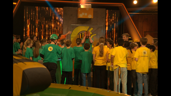 Gruppe von hinten